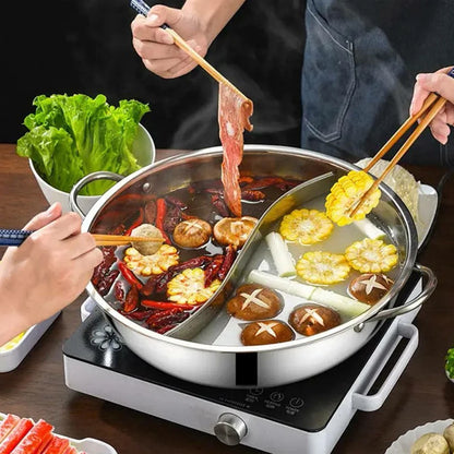 Twin Divided Hot Pot