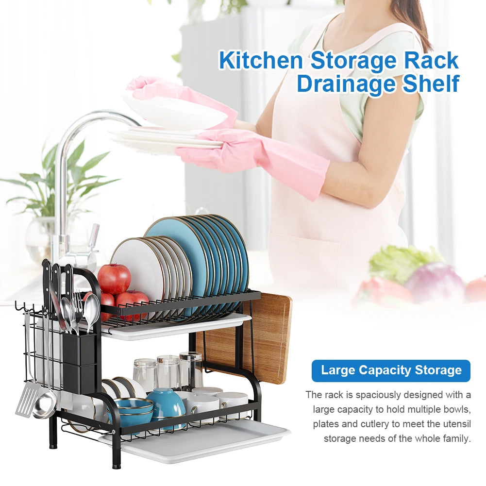 Bowl Draining Storage Rack